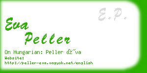eva peller business card